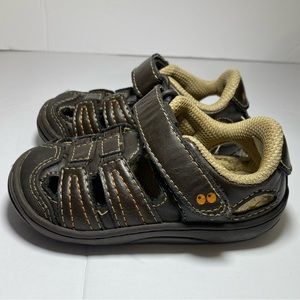 Brown Stride Rite Surprise Boys Baby Sandals